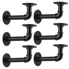 1/2" Pipe Shelf Bracket，Wall Mounted Floating Shelf Bracket, Steam Punk Decor...
