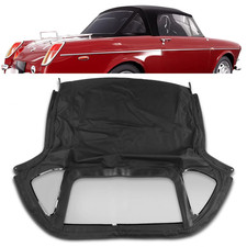 Black Soft Top Convertible Fits 1971 1972-79 80 Mg Mgb W 3pcs Plastic Windows