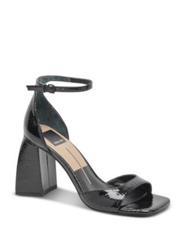DOLCE VITA Womens Navy Janey Square Toe Block Heel Heeled Sandal 9 M