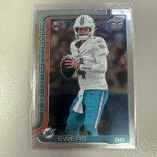 2025 Topps Chrome Quinn Ewers RC Miami Dolphins