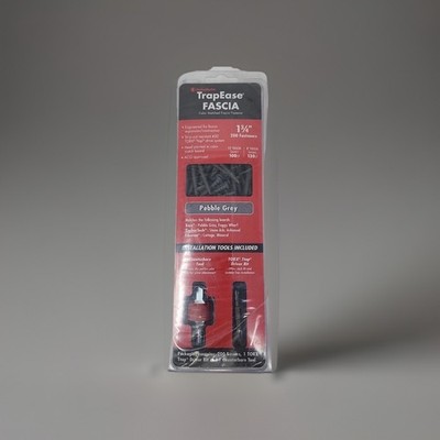 FastenMaster TrapEase Fascia 1 3/4'' Decking Screws Pebble Grey 200 Ct + Tools