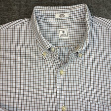 PETER MILLAR - Men s Long Sleeve Shirt - Large - Plaid Gingham Cotton 0033