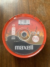 Maxell CD-R Music XL-II 80 Min 25 Pack; 700mb Brand New Sealed