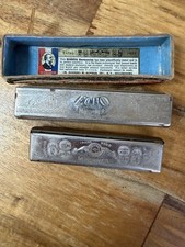 2 Harmonicas Hohner Echo World Renown 1 With Box Working But Well Used