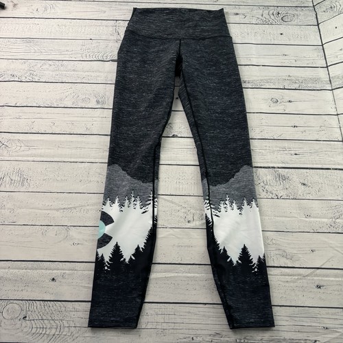 Colorado Threads Colorado Logo Athletic Yoga Leggings Women's Small Gray
