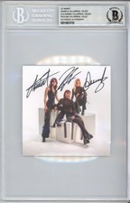 BAND SIGNED The Warning Keep Me Fed Photo Art Card Beckett BAS COA Autograph