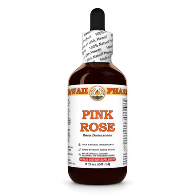 Pink Rose (Rosa Damascena) Tincture,  Dried Buds And Petals Liquid Extract