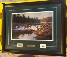 Played Out by Brett Smith Postal Commemorative Print Stamp Lure In Frame