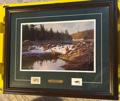 Played Out by Brett Smith Postal Commemorative Print Stamp Lure In Frame