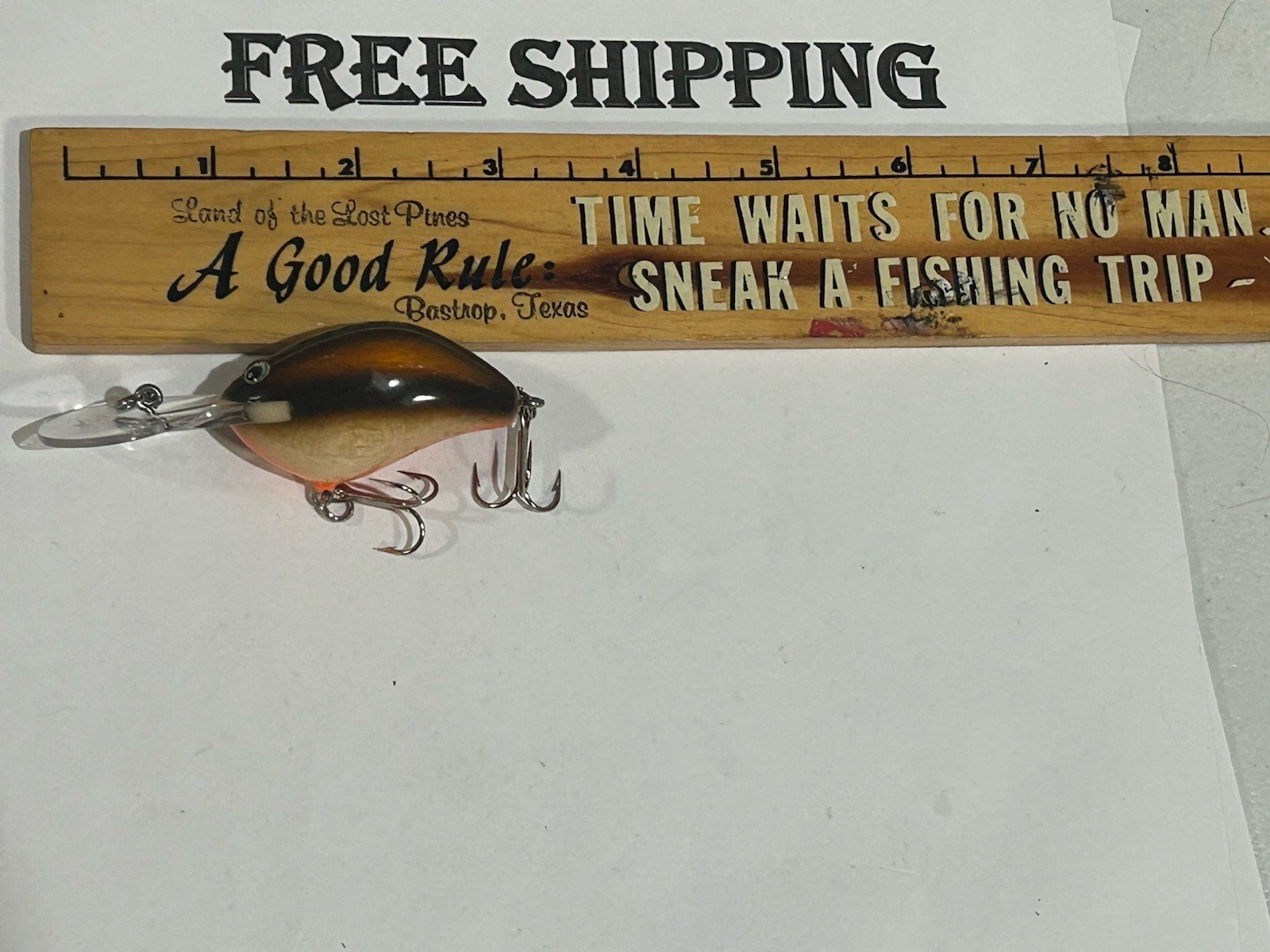 Vintage Bagley Ken Craft DB1 CRANKBAIT GOOD COLOR IN THIS MODEL LURE HR1 HARRY'S