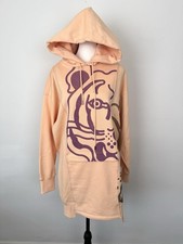 Kenzo Size M Pink / Peach Hooded Sweatshirt Tiger Dress