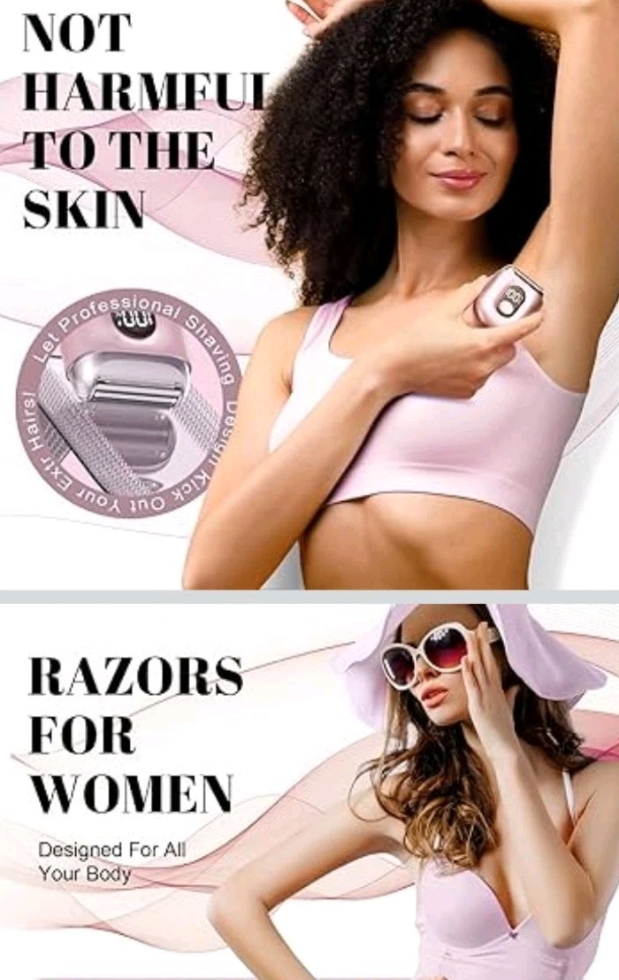 Mini Electric Shaver for Women Legs - Electric Razor IPX7 Waterproof,  Fast Ship