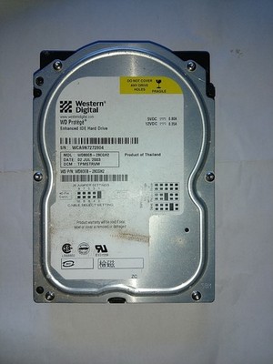 Western Digital WD Protégé 8GB IDE Festplatte | Modell WD80EB | Original Xbox