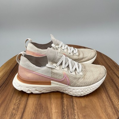 Nike React Infinity Run Flyknit Shoes Womens Size 8.5 White Running Comfort Gym