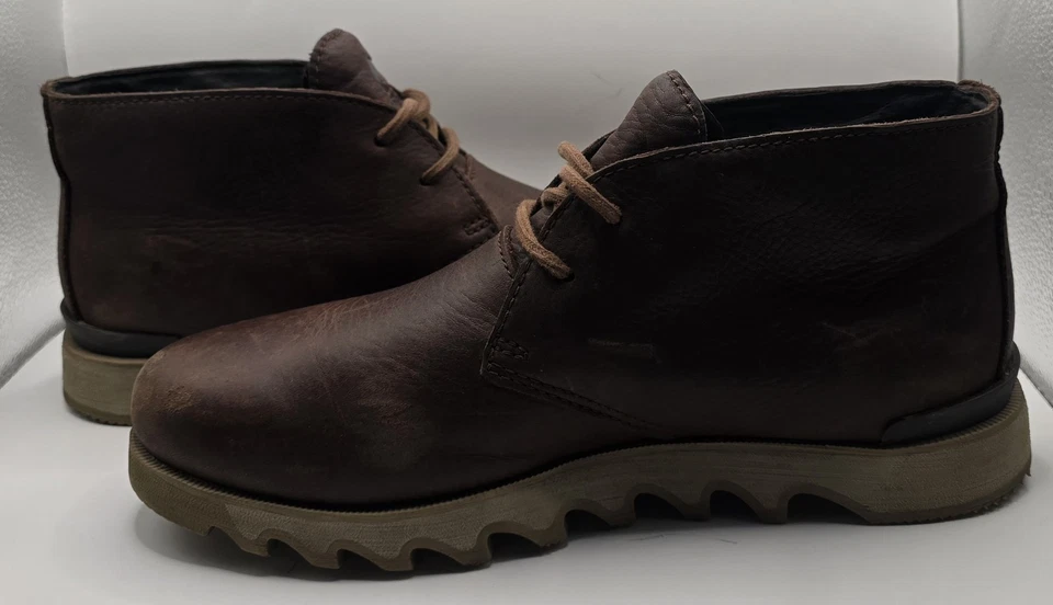 Botas chukka de cuero impermeables Sorel para hombre marrón talla 8 con cordones Foto 2 de 4