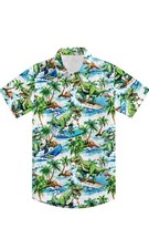 Brand New Size 5-6 Hawaiian Dinosaur Button Down Shirt For Toddlers