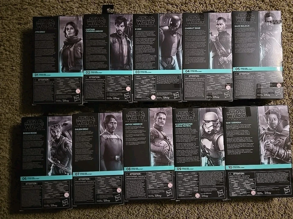 Star Wars Black Series 6" Rogue One Set Of 10 NEW Lot - Image 2 of 3