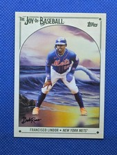 2023 Topps x Bob Ross FRANCISCO LINDOR Baseball card NEW YORK METS #61