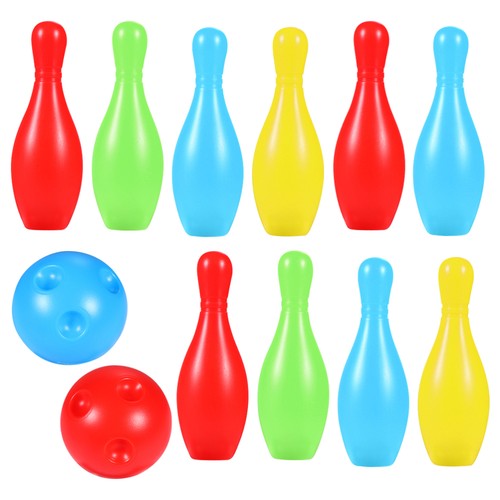 Children Bowling Kit Color Sorting Toys Plastic Bowling Toy Number Learning Game