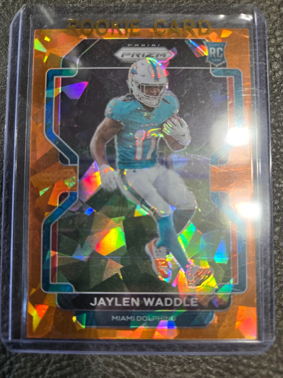2021 Panini Prizm - Rookie Jaylen Waddle #338 Orange Ice Prizm (RC)