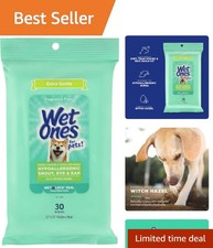 Fragrance-Free Pet Wipes for Snout, Eyes  Ears - 30 Count, Extra Gentle Care