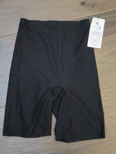 CHANTELLE SOFT STRETCH HIGH WAIST MID-THIGH BLACK SHORTS PANTIES ONE SIZE