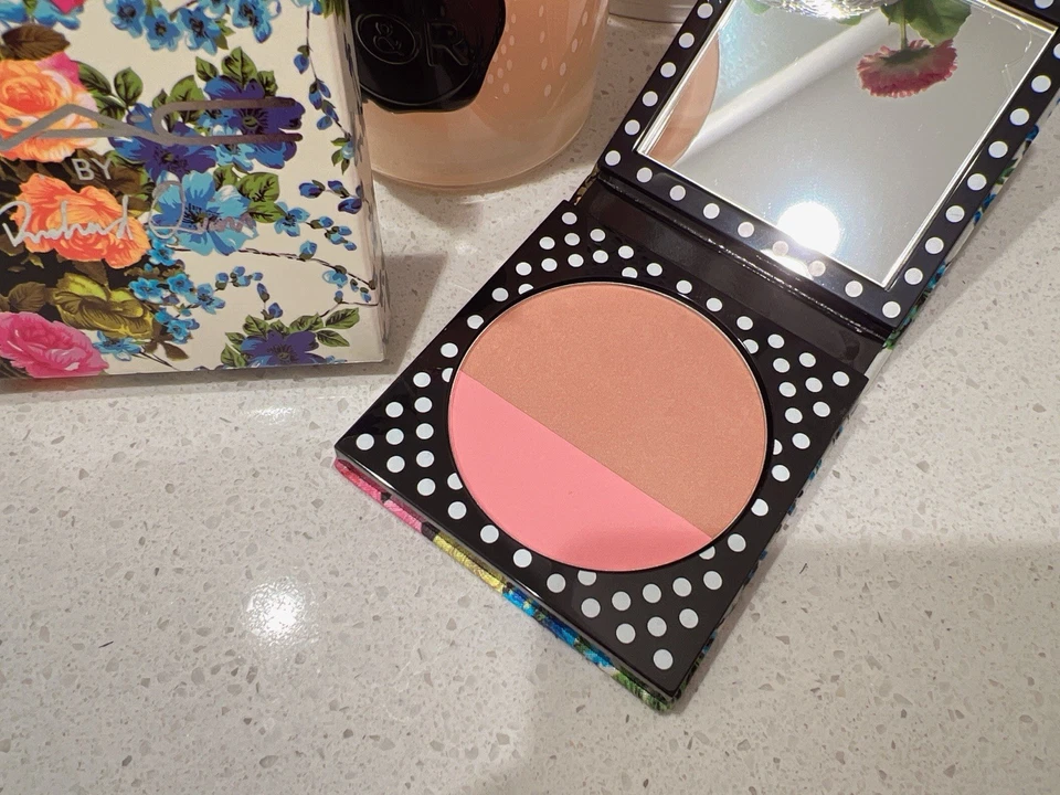 MAC By Richard Quinn Powder Blush Duo SUNSET BOULEVARD 0.35oz/10g Full Size NIB - Image 3 of 4