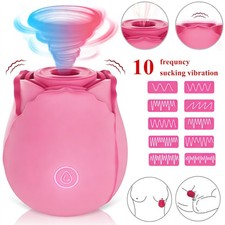 10 Speed Personal Massage Rose Vibrator sucking Massager for Women Discreet