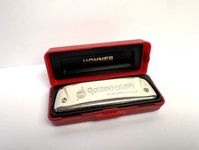 Hohner Golden Melody No.542 Harmonica Key of A 10 holes with Case