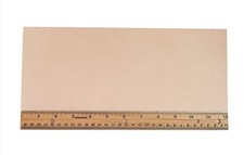 Tooling Leather Natural Topgrain Veg Tan Light Weight 3-4 oz, 6" x 12" Piece,...