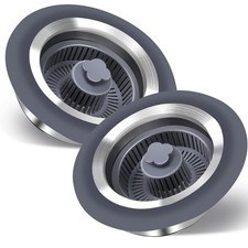 3 in 1 Kitchen Sink Stopper with Strainer Basket, Stainless Steel Anti-Cloggi...
