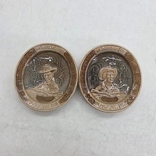 Wade Porcelain 1960 Decorative Plates Revue Studios Train Seth Adams Flint M'Cul