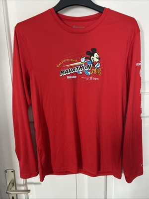 2016 Disney Marathon Trikot/ Mickey Maus/ Größe M/ Rot/ 26,2 Miles/ Champion