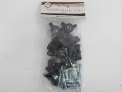 Deadwood DCT 8686 5 Star Knobs T Track Kit 5/16''-18 10 pack