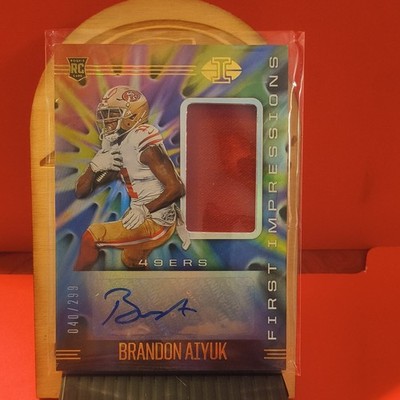 Panini 2020 Illusions Brandon Aiyuk First Impressions Auto Patch /299 49ers