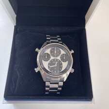 Image of Seiko Silver Mens Chronograph Watch Prospex Speedtimer Solar SFJ001P1