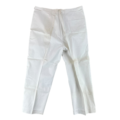 British Merchant Navy Trousers White Vintage 50s Bush Dress