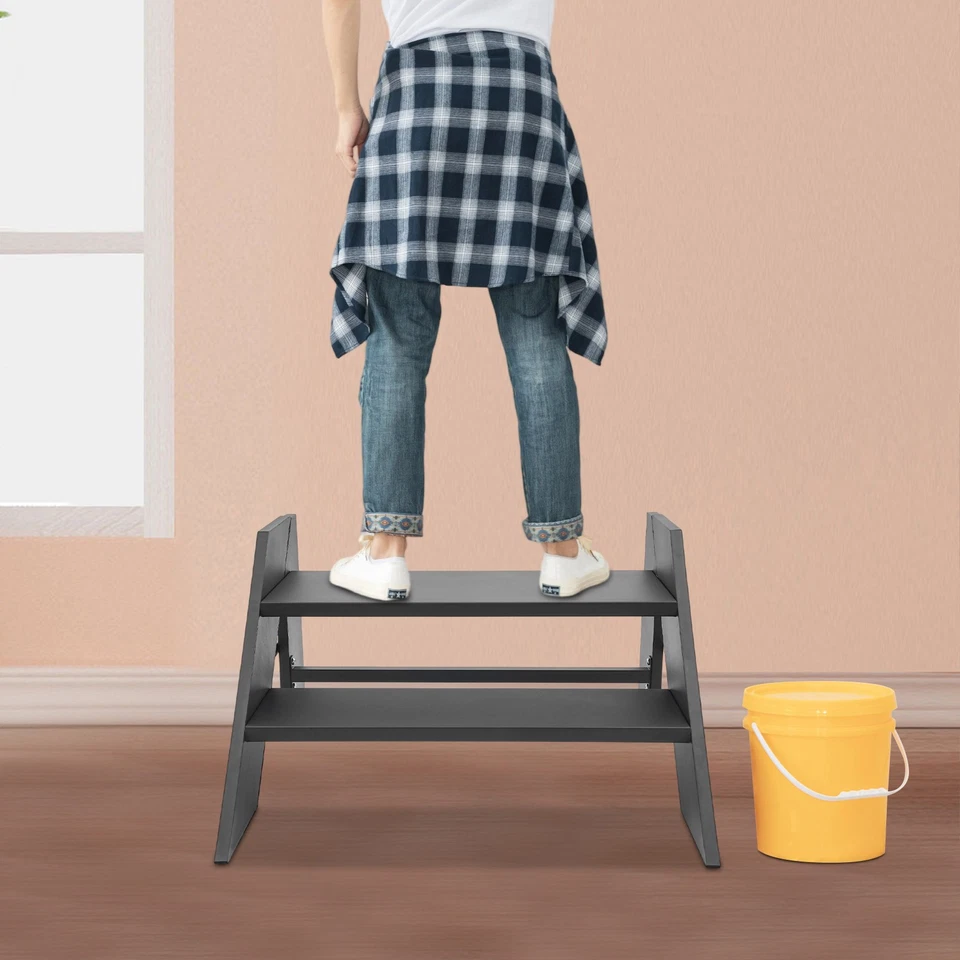 68.5*66*42cm Foldable Step Stool, 2 Step Folding RV Step Ladder, RV Step Stool - Image 4 of 4