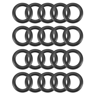 20pcs 12mm x 2mm Nitrile Butadiene Rubber O Ring Oil Sealing Ring Gasket Black  