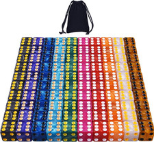 100 Pieces 6 Sided Dice Set 10 x 10 Pearl Colors Square Corner Dice with Velvet