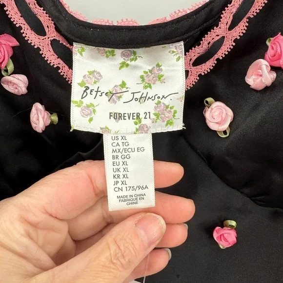Betsey Johnson x Forever 21 NWT Slip Rosette Mini Dress Fairy