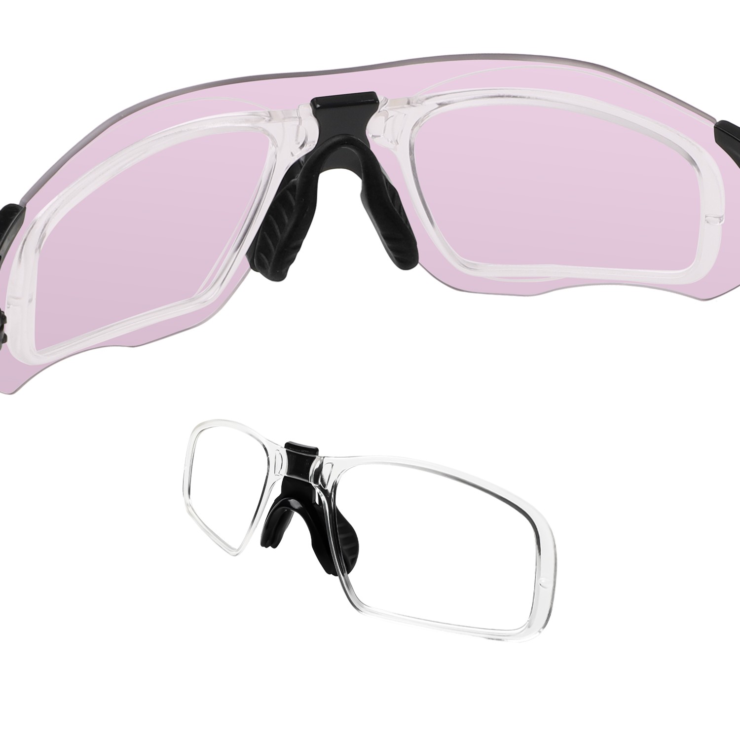 Insert Clip-on Adaptor Lens Carrier + Nose Pad for Oakley EVZero Ascend OO9453 image 2