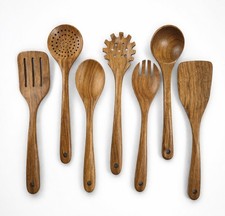 Wooden Cooking Utensils Set Non Toxic Eco Friendly Kitchen Tools Spoon Spatula