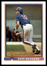 Dave Magadan 1991 Bowman #484 New York Mets MLB READ FREE SHIPPING AutographDen