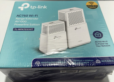 TP-LINK AC750 Dual-Band Wi-Fi Range Extender AV1000 Powerline Kit
