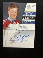 19-20 UD SP Authentic Hockey RC Sign Of The Times Draft Auto SOTTD-MA Cale Makar
