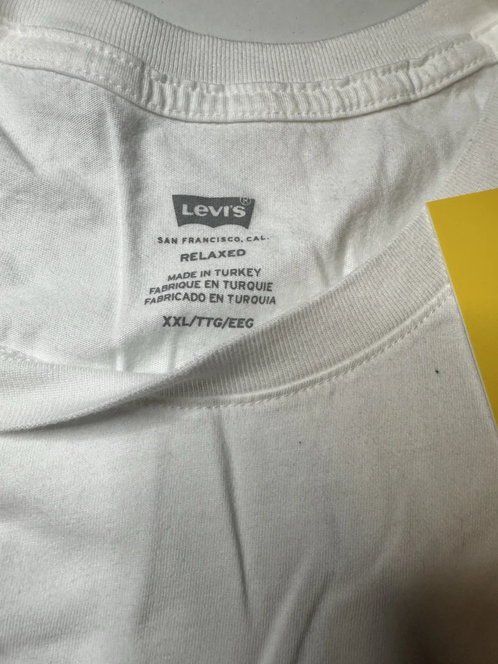 CAMISETA HOMBRE L XXL LEVI'S X LEGO RELAXED FIT AMARILLA Y BLANCA NUEVA Foto 4 de 4