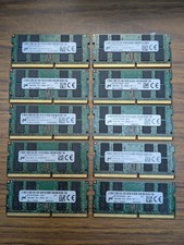 LOT OF 10 major brand Hynix HP OEM 16GB DDR4-3200 SODIMM TESTED PULLS