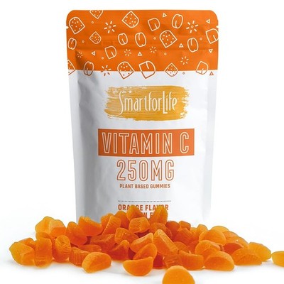Vitamin C Gummies - Plant-Based Vegan Vitamin C Gummies Natural Orange Flavor...
