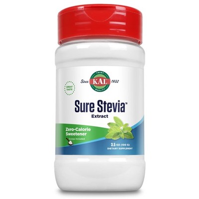 KAL Sure Stevia Extract Powder, Low Carb, Plant Based